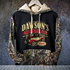 Classic Garage Black/SFG Camo Adult 2-Tone Camo Hooded Sweatshirt ALT1 Thumbnail