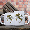 Italian Heritage White Ceramic Coffee Mug (set of 4) ALT1 Thumbnail
