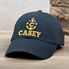 Nautical Monogram Navy Embroidered Hat ALT1 Thumbnail