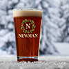 Christmas Monogram Clear Pint Glass - Color Printed (single) ALT1 Thumbnail