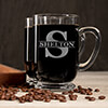 Family Monogram Clear Coffee Mug - Engraved (set of 2) ALT1 Thumbnail