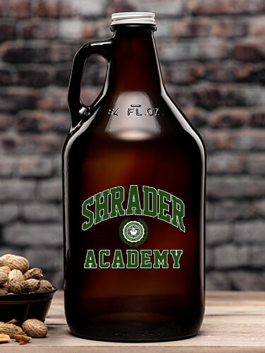 Academy Amber Color Printed Growler