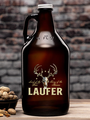 American Hunter Amber Color Printed Growler