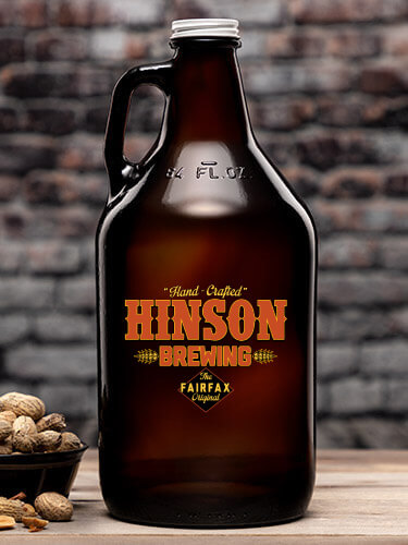 Brewing Amber Color Printed Growler