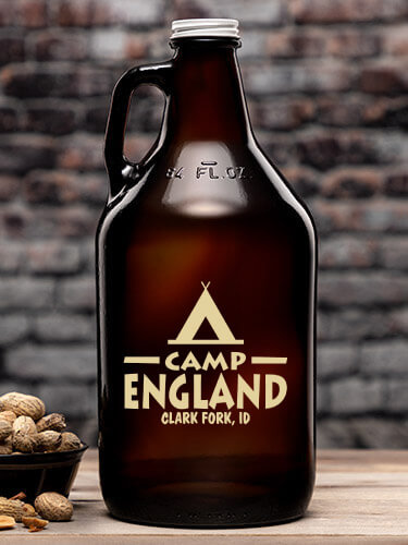 Camp Amber Color Printed Growler