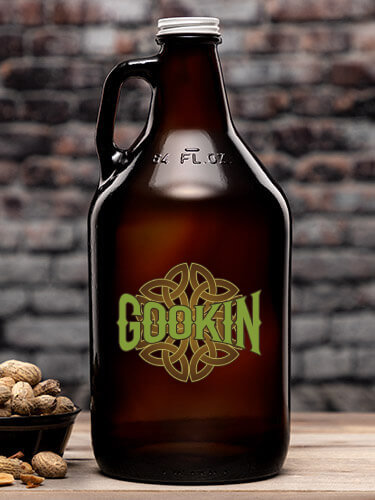 Celtic Heritage Amber Color Printed Growler