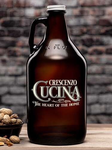 Cucina Amber Color Printed Growler