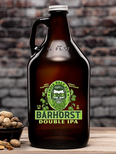 Double IPA Amber Color Printed Growler