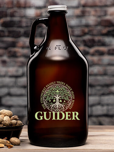 Irish Roots Amber Color Printed Growler