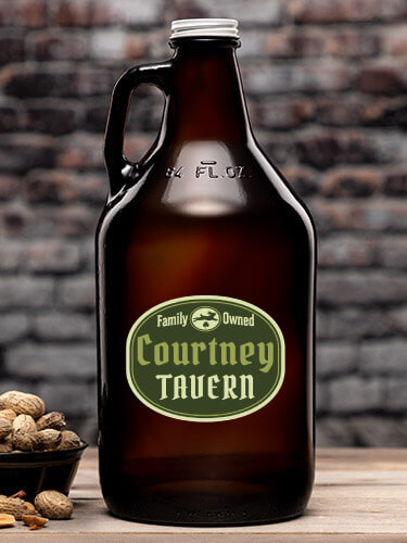 Irish Tavern Amber Color Printed Growler