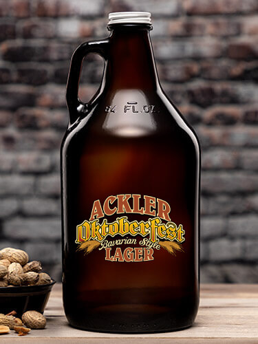 Oktoberfest Lager Amber Color Printed Growler