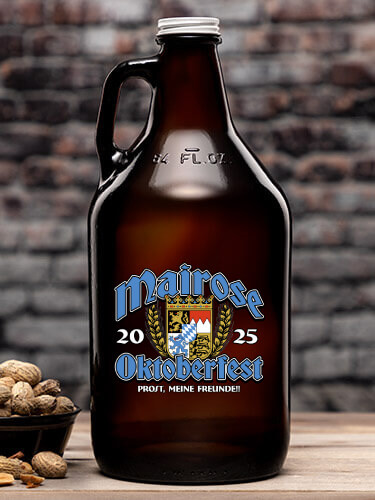 Oktoberfest Amber Color Printed Growler