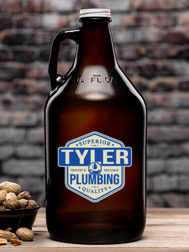 Plumbing Amber Color Printed Growler