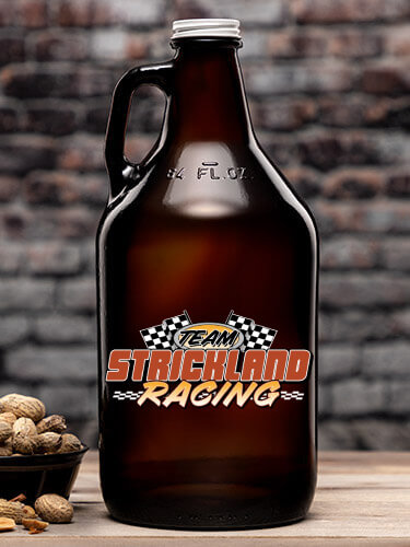 Racing Team Amber Color Printed Growler