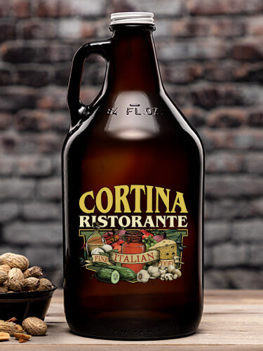 Ristorante Amber Color Printed Growler