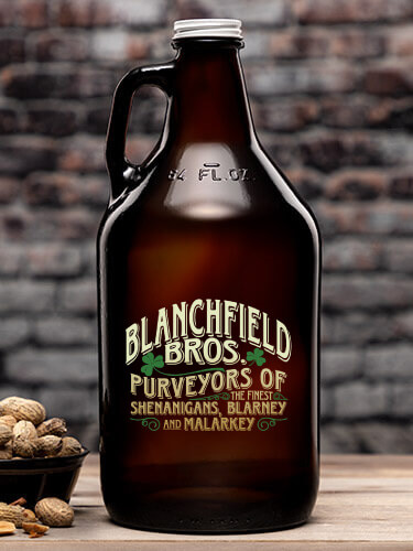 Shenanigans Amber Color Printed Growler