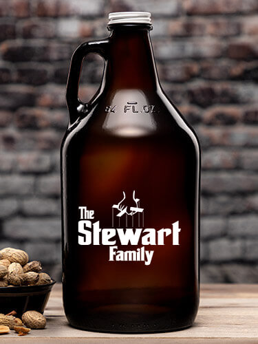 The Family Amber Color Printed Growler