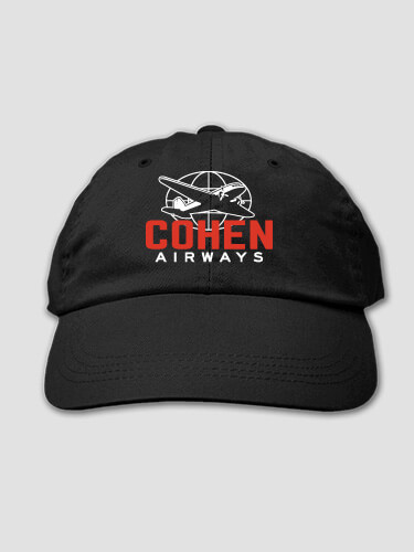 Airways Black Embroidered Hat