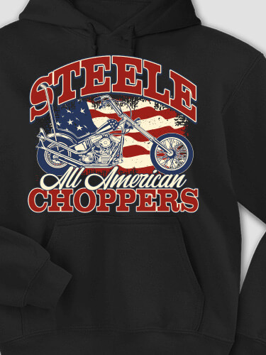 All American Choppers Black Adult Hooded Sweatshirt