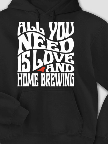 All You Need Black Adult Hooded Sweatshirt