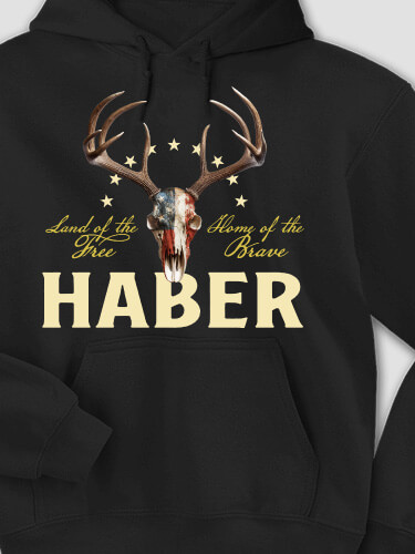 American Hunter Black Adult Hooded Sweatshirt