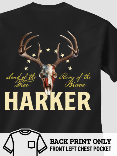 American Hunter Black Adult Pocket T-Shirt