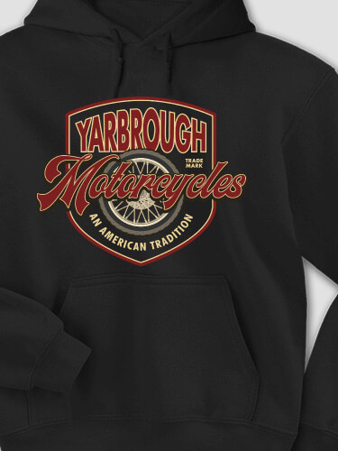 American Motorcycle Tradition Black Adult Hooded Sweatshirt