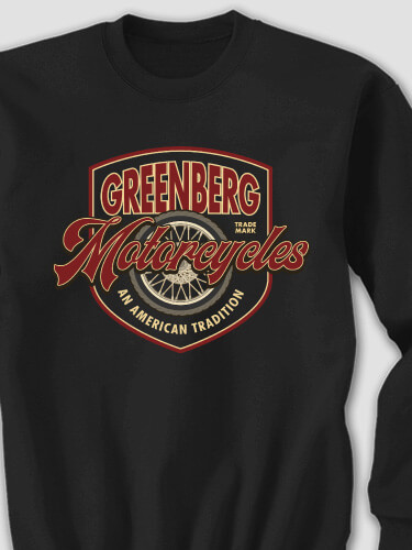 American Motorcycle Tradition Black Adult Sweatshirt