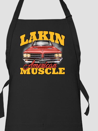 American Muscle Car Black Apron