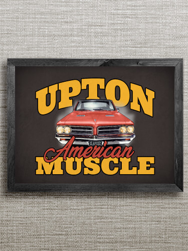 American Muscle Car Black Framed Wall Art 16.5 x 12.5