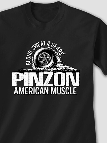 American Muscle Black Adult T-Shirt