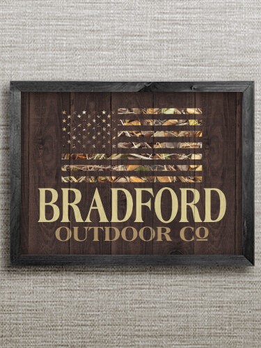 American Outdoor Company Black Framed Wall Art 16.5 x 12.5