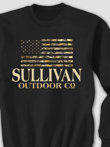 American Outdoor Company Black Adult Sweatshirt