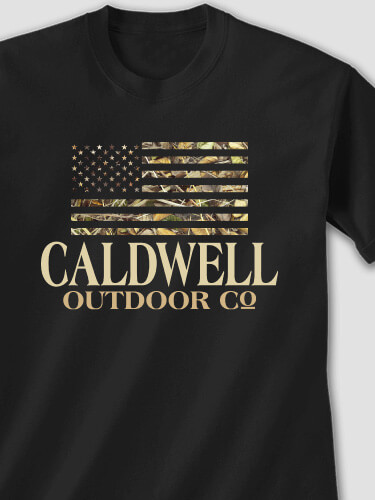 American Outdoor Company Black Adult T-Shirt