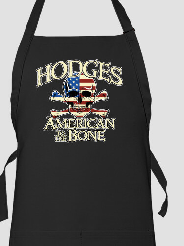 American to the Bone Black Apron