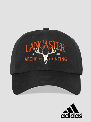 Archery Hunting Black Embroidered Adidas Hat