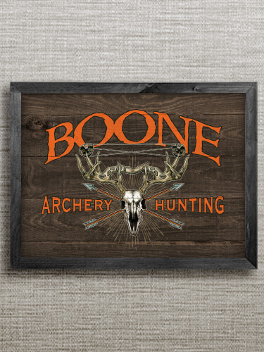 Archery Hunting Black Framed Wall Art 16.5 x 12.5