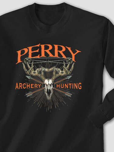 Archery Hunting Black Adult Long Sleeve