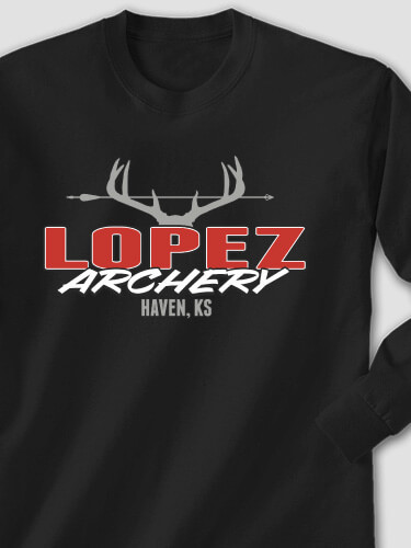 Archery Black Adult Long Sleeve