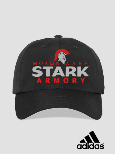 Armory Black Embroidered Adidas Hat