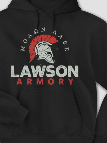 Armory Black Adult Hooded Sweatshirt