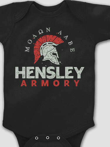 Armory Black Baby Bodysuit