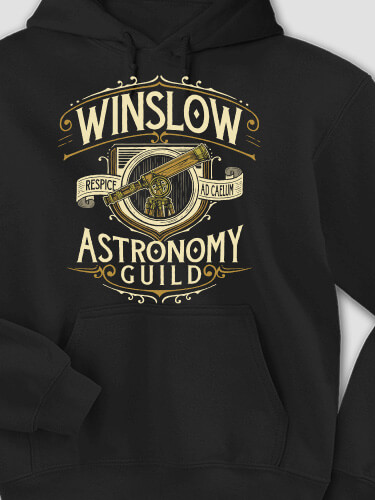 Astronomy Guild Black Adult Hooded Sweatshirt