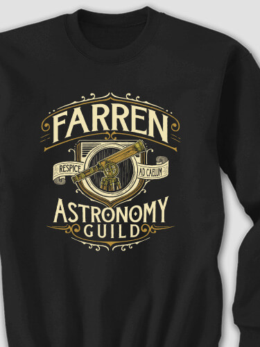 Astronomy Guild Black Adult Sweatshirt