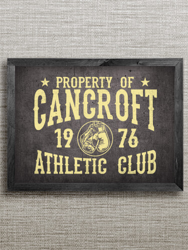 Athletic Club Black Framed Wall Art 16.5 x 12.5