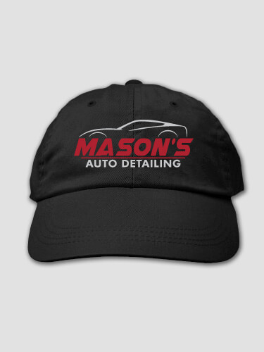 Auto Detailing Black Embroidered Hat