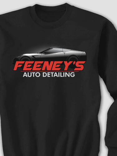 Auto Detailing Black Adult Sweatshirt