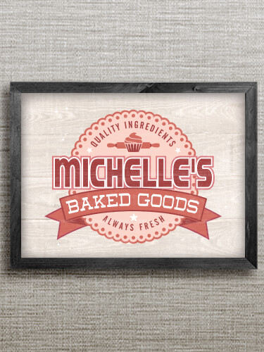 Baked Goods Black Framed Wall Art 16.5 x 12.5