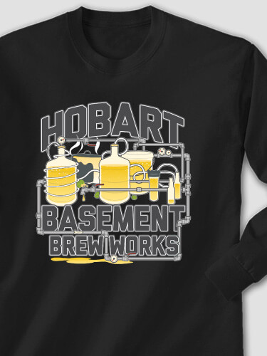 Basement Brew Works Black Adult Long Sleeve