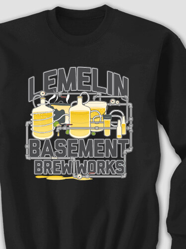 Basement Brew Works Black Adult Sweatshirt